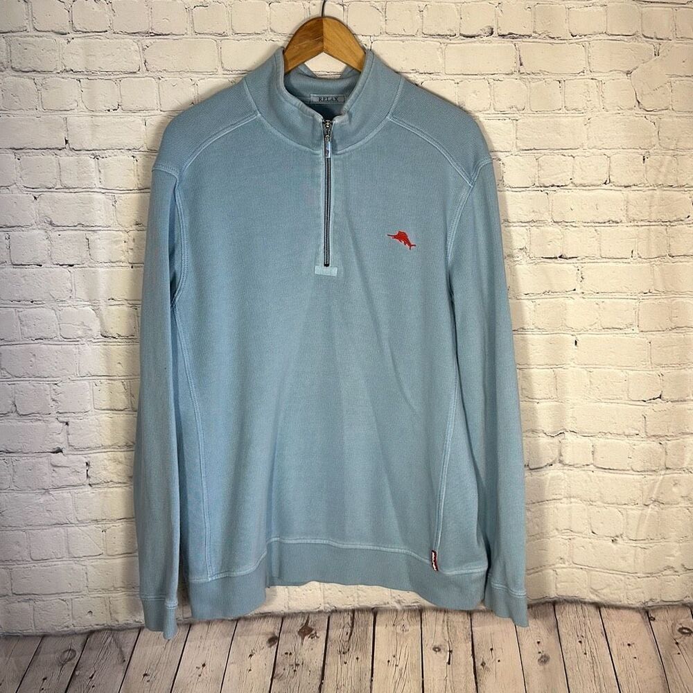 Tommy Bahama Men’s Antigua Cove Half Zip Sweatshirt size L Large TR21966‎